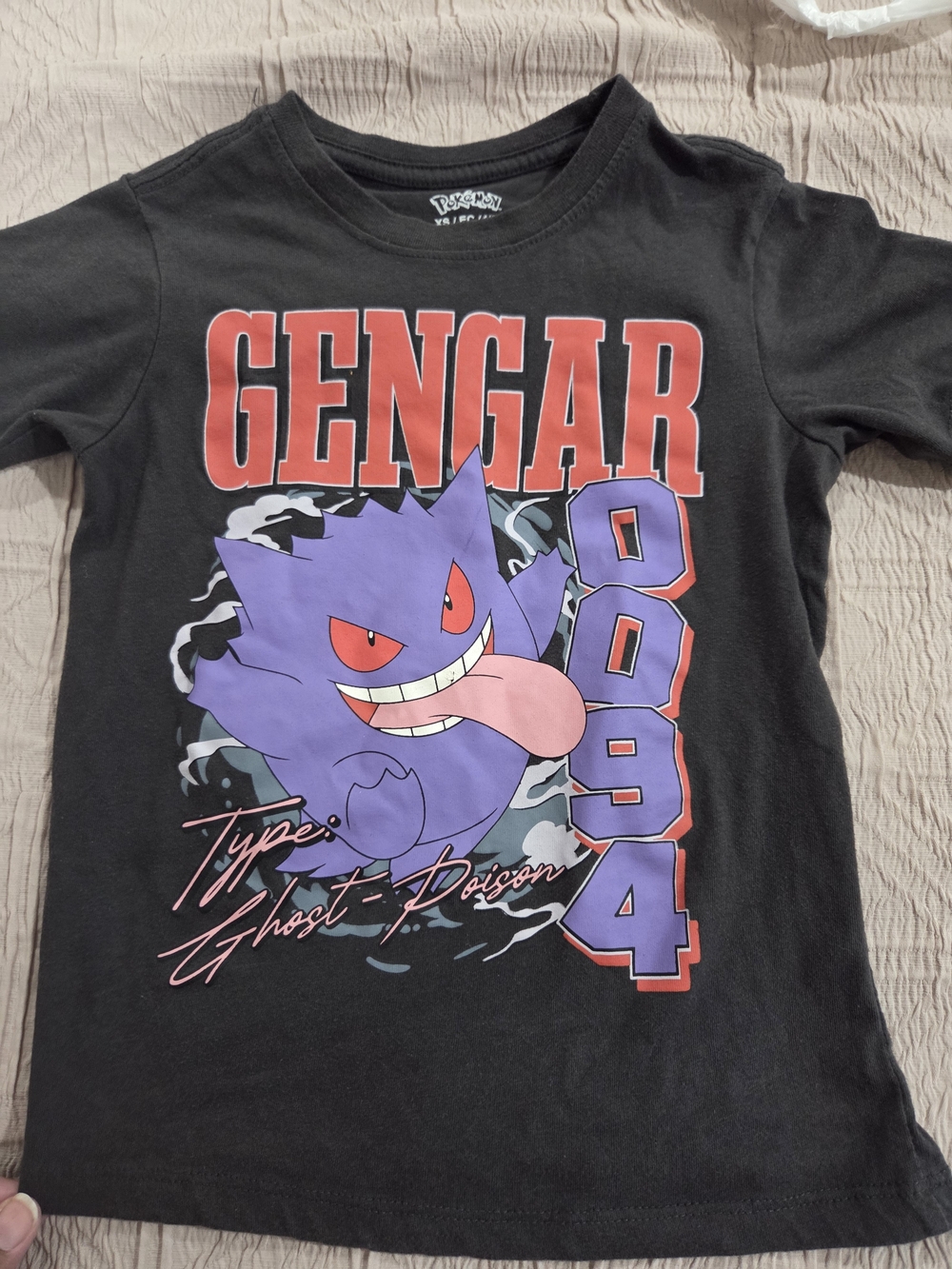 Pokémon Gengar Kids Graphic Tee - Black & Purple